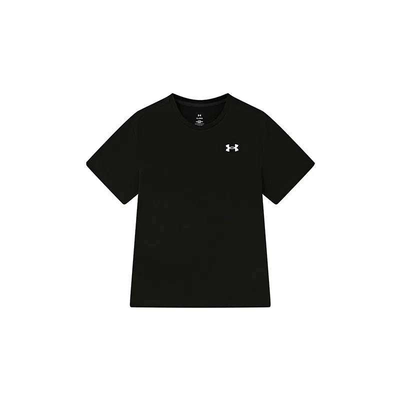 Детская футболка с круглым вырезом, средней растяжимости Under Armour, Black