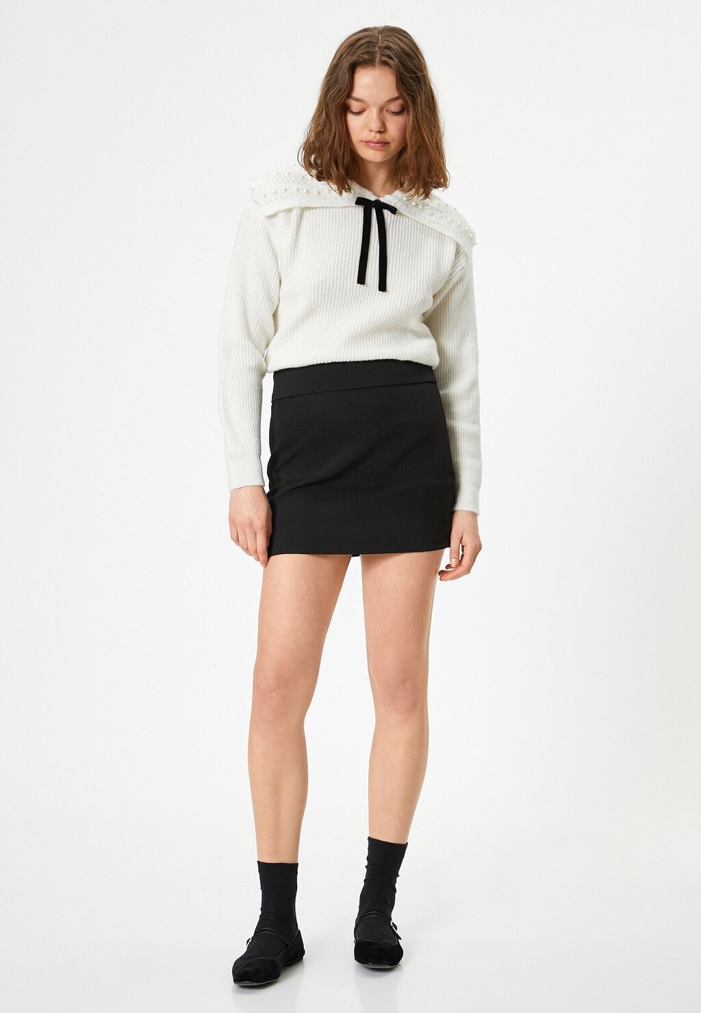 

Джемпер PEARL EMBROIDERED Koton, белый