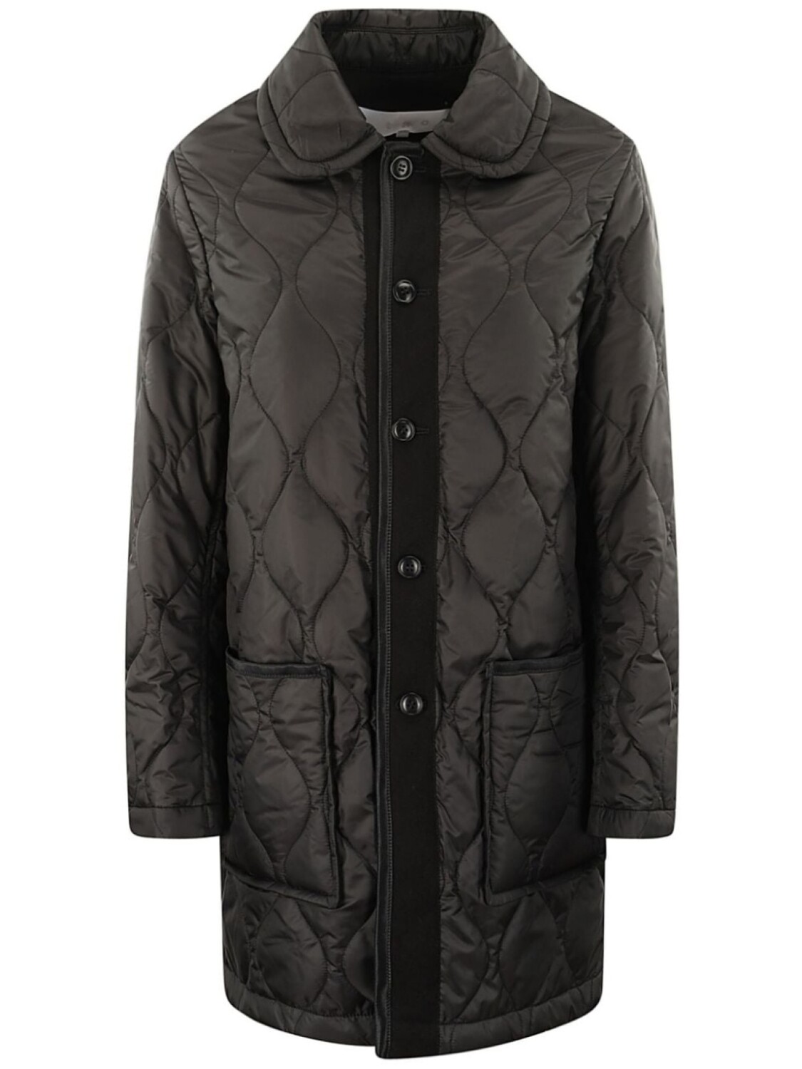 

Стеганое однобортное пальто Comme Des Garçons, черный