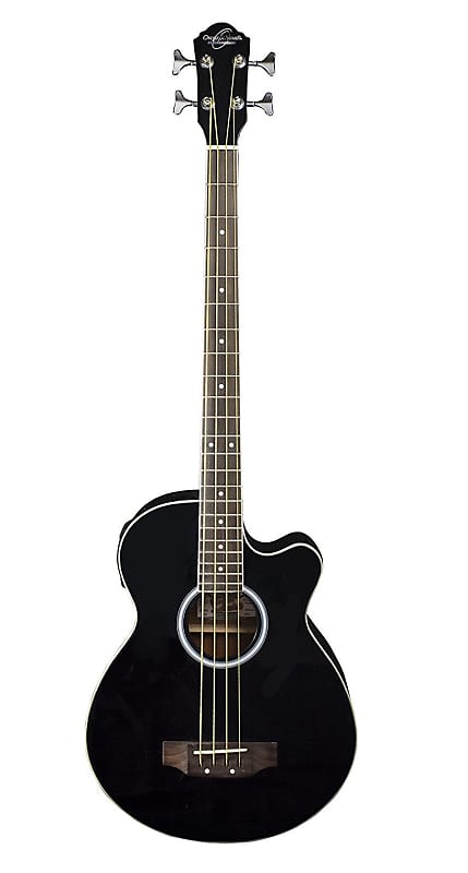 

Басс гитара Black 4-String Acoustic Electric Bass Guitar w/ Gig Bag by Washburn