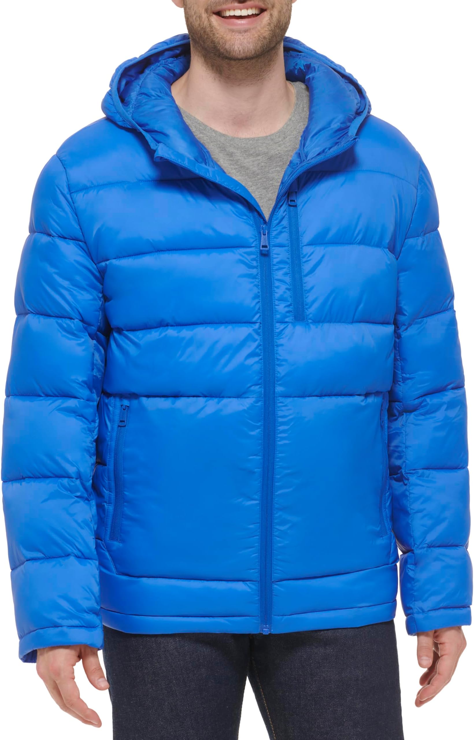 

Куртка Cole Haan Hooded Nylon Jacket, цвет Cobalt