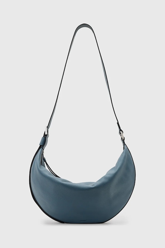 

Кожаная сумка Half Moon Allsaints, синий