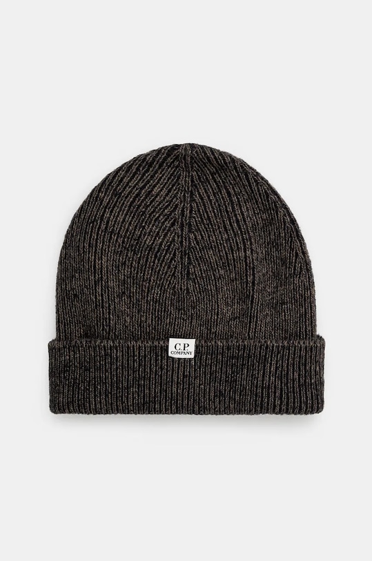 

Шерстяная вязаная шапка Knit Cap C.P. Company, бежевый