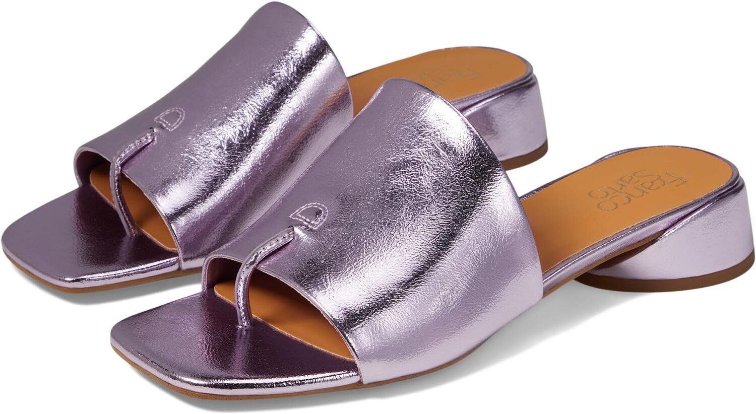 

Туфли Franco Sarto Loran Slide Sandals, цвет Light Pink Metallic