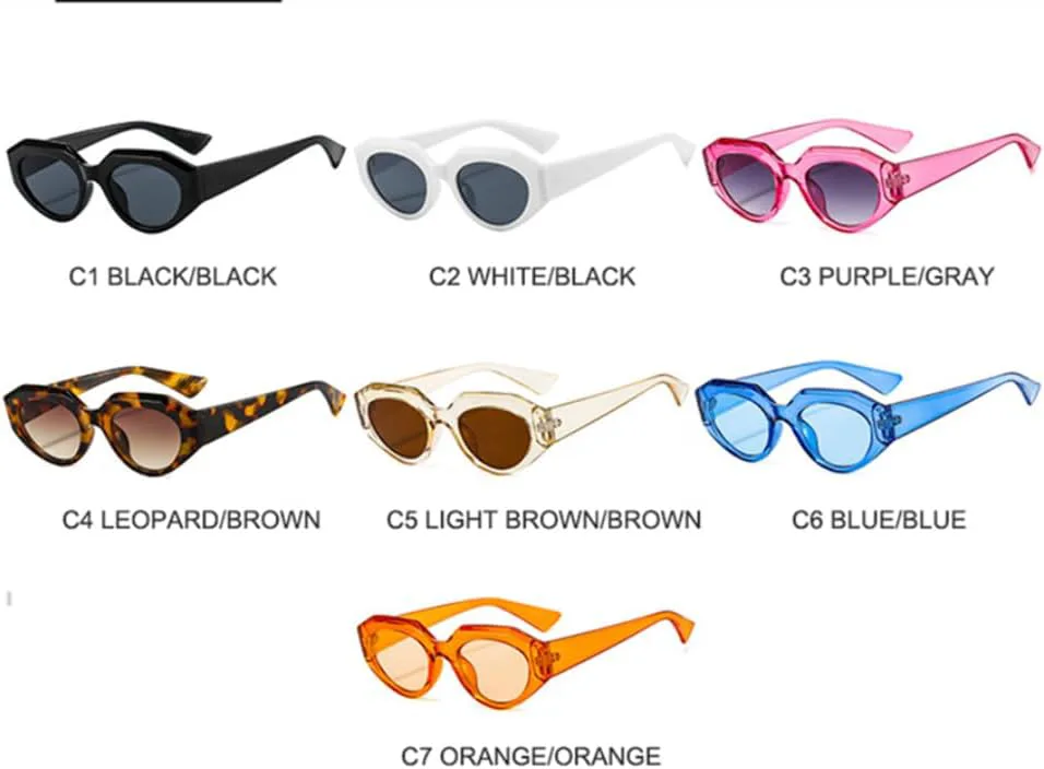 

Модные панк-очки овальной формы для женщин, винтажные «кошачий глаз», мужские в стиле стимпанк с леопардовым принтом, защита от ультрафиолета UV400 TOIPASTN, Black