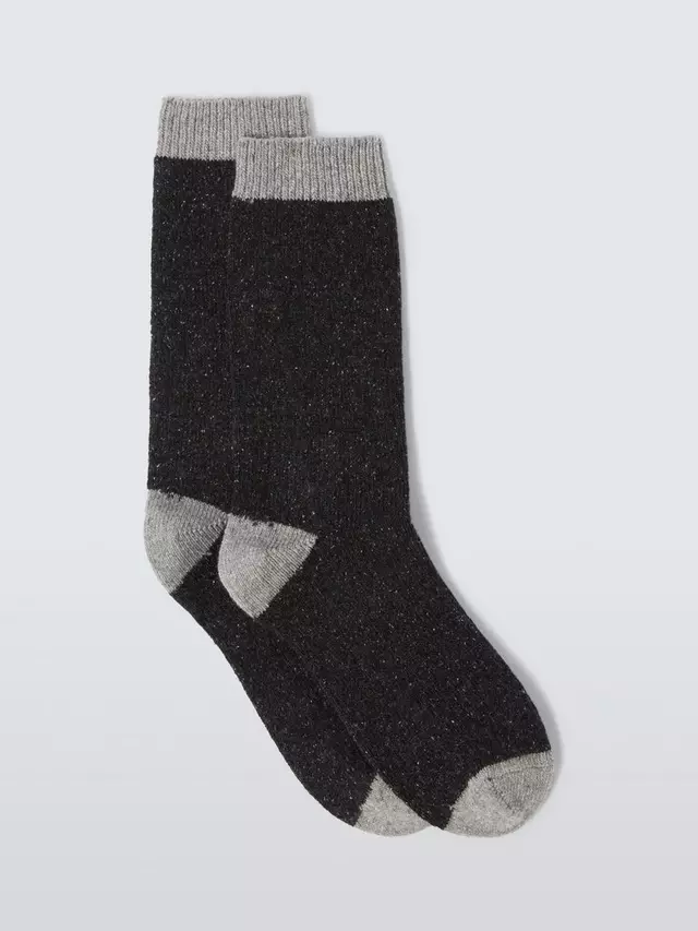 

Носки John Lewis Wool Silk Ankle, цвет charcoal/grey