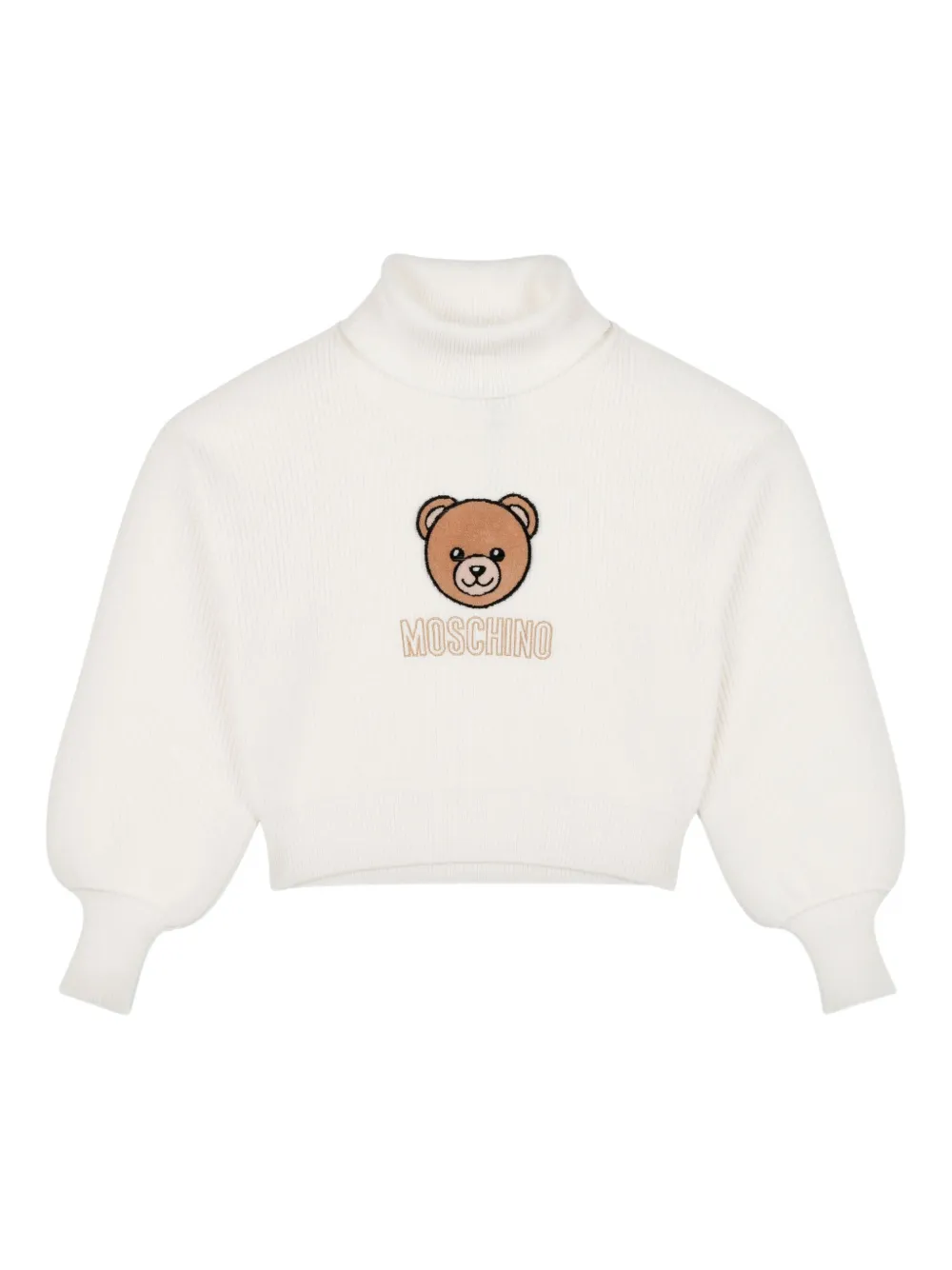 

Свитер с узором Teddy Bear Moschino Kids, белый