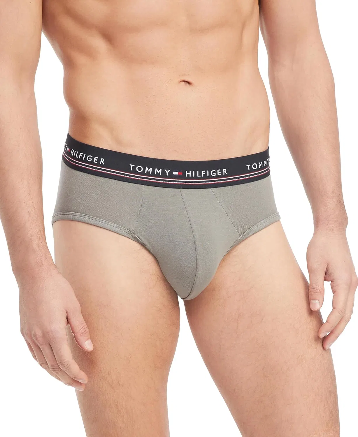 Трусы брифы Tommy Hilfiger, цвет Pewter Grey, Black — фото 2