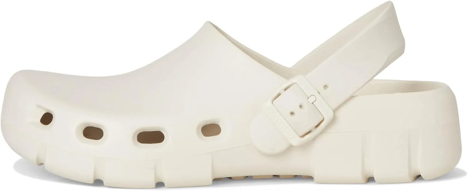 Деревянные сандалии Birkenstock Unisex Birki Flow EVA, Eggshell — фото 4