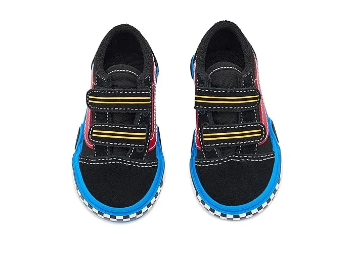 Кеды Old Skool V Car Vans Kids, Black/Blue — фото 3