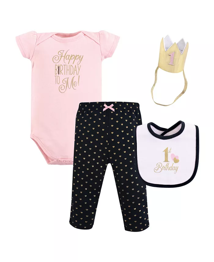 

Подарочный набор для девочки Hudson Birthday, черно-розовый, 12-18 месяцев Hudson Baby, черный
