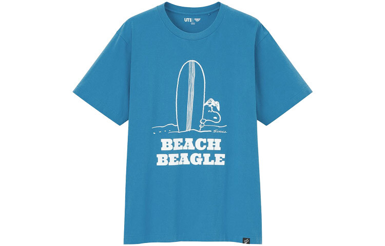 

Футболка унисекс Lake Blue Uniqlo, цвет Lake Blue