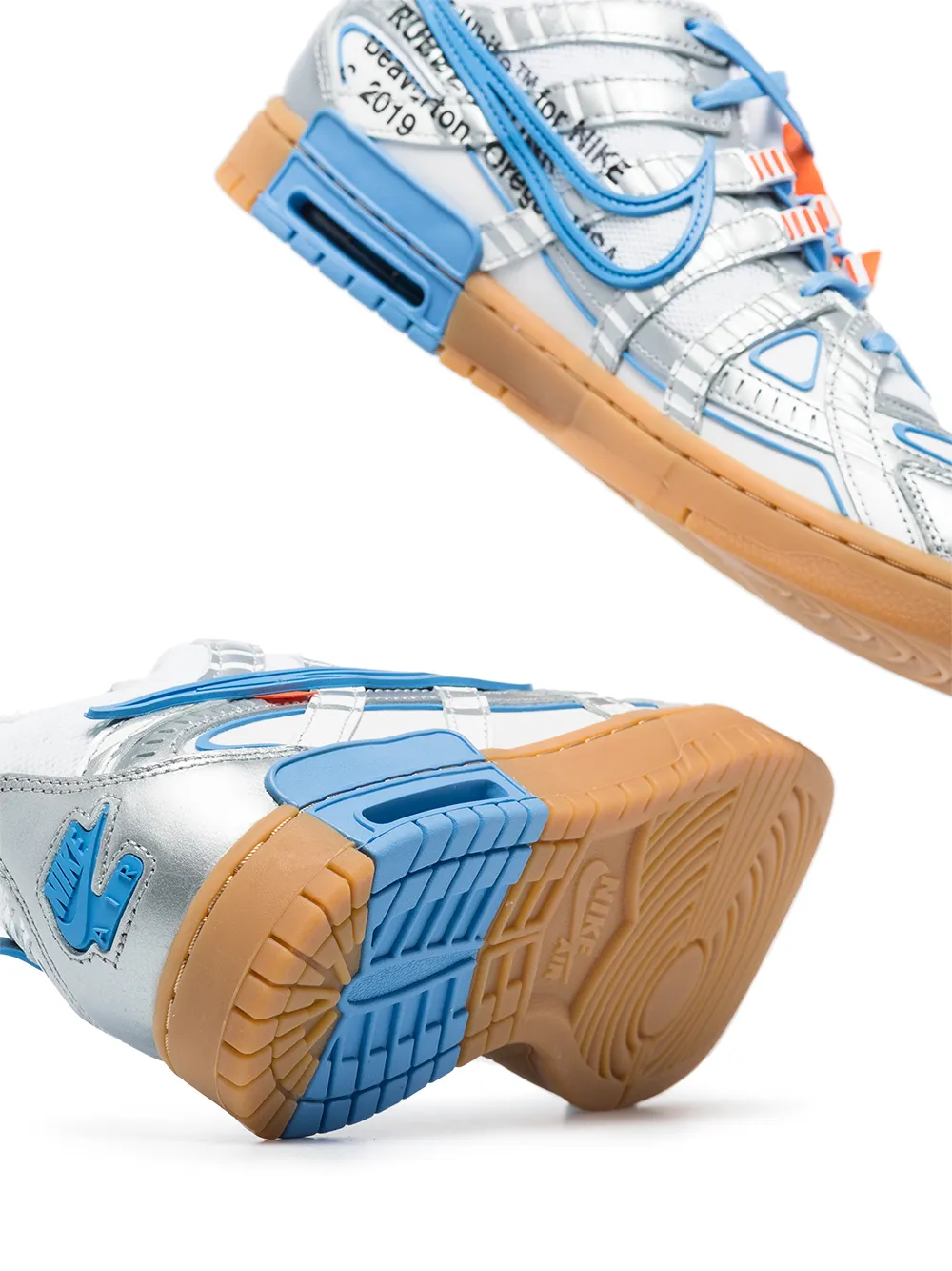 Кроссовки Off-White x Nike Air Rubber Dunk University Blue Nike X Off-White, белый — фото 2