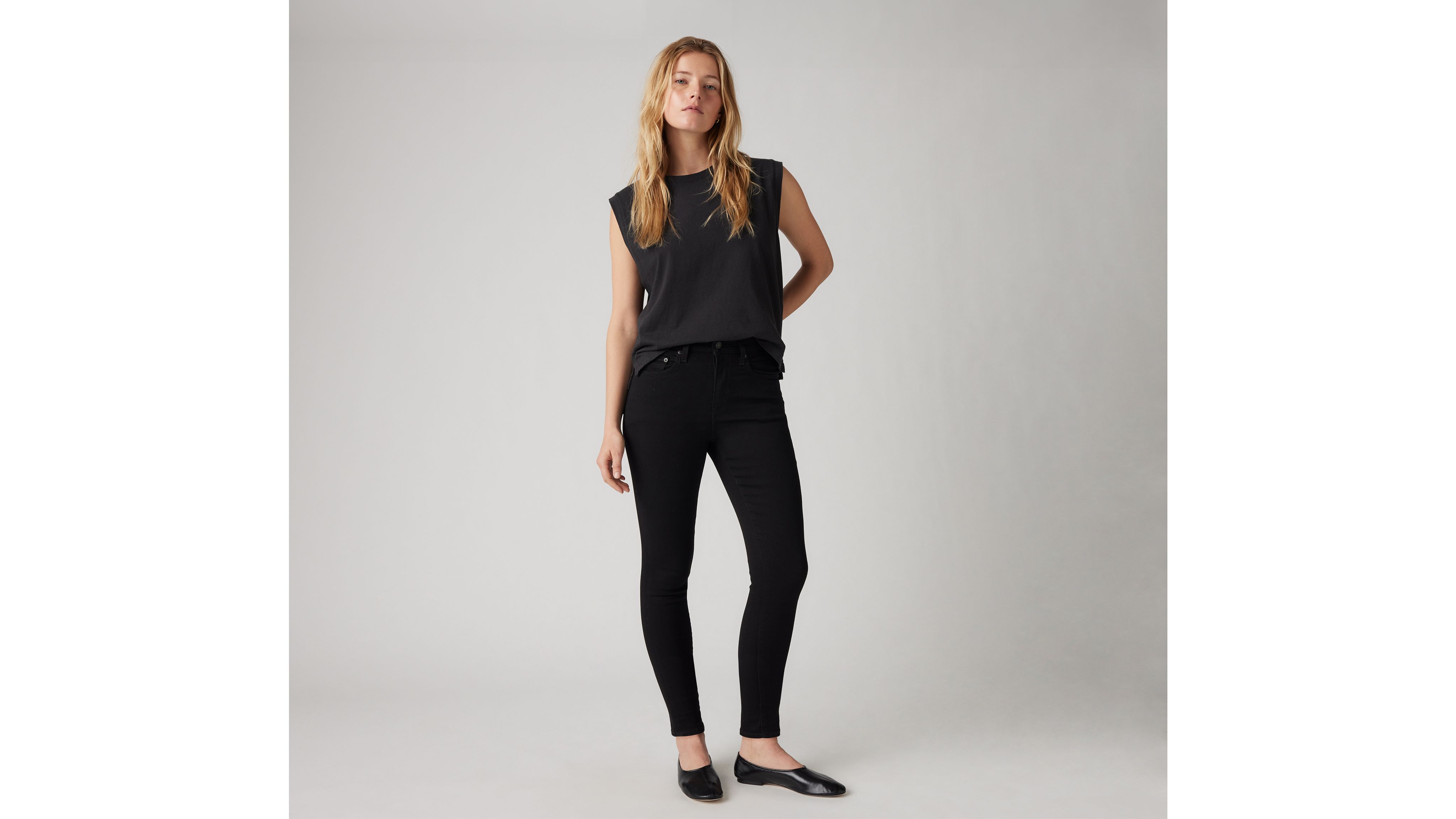 

721 Узкие женские джинсы с высокой посадкой Levi's, цвет Midnight Gaze - Black