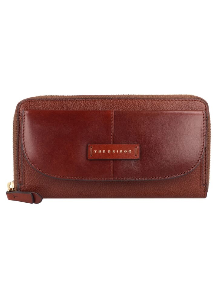 

Кошелек The Bridge Elisabetta RFID Schutz Leder 19 cm, цвет marrone
