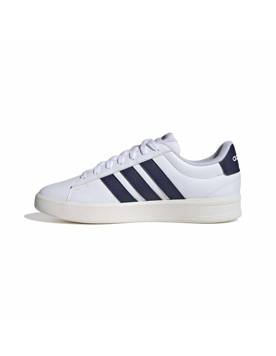 Кроссовки на шнуровке Adidas, белый/темно-синий/белый — фото 3