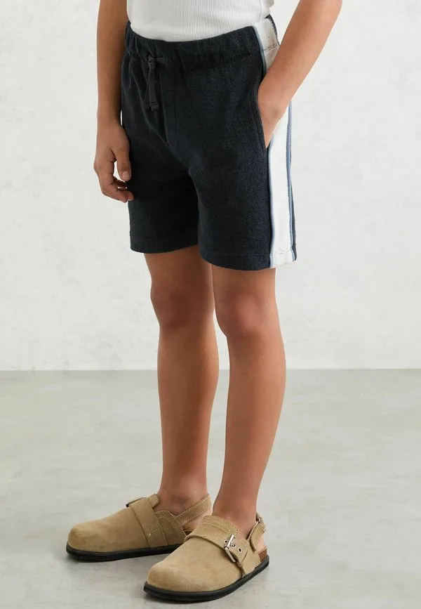 Спортивные штаны цвета «ворон» с цветовыми блоками Reiss, Navy White