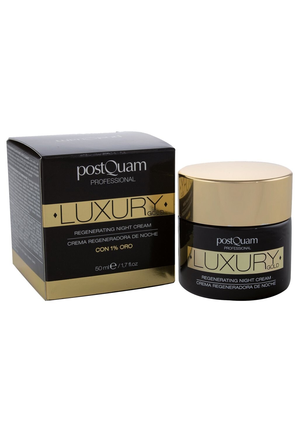 

Ночные процедуры Skin Care Luxury Gold Регенерирующий Ночной Крем 50 Мл PostQuam, белый