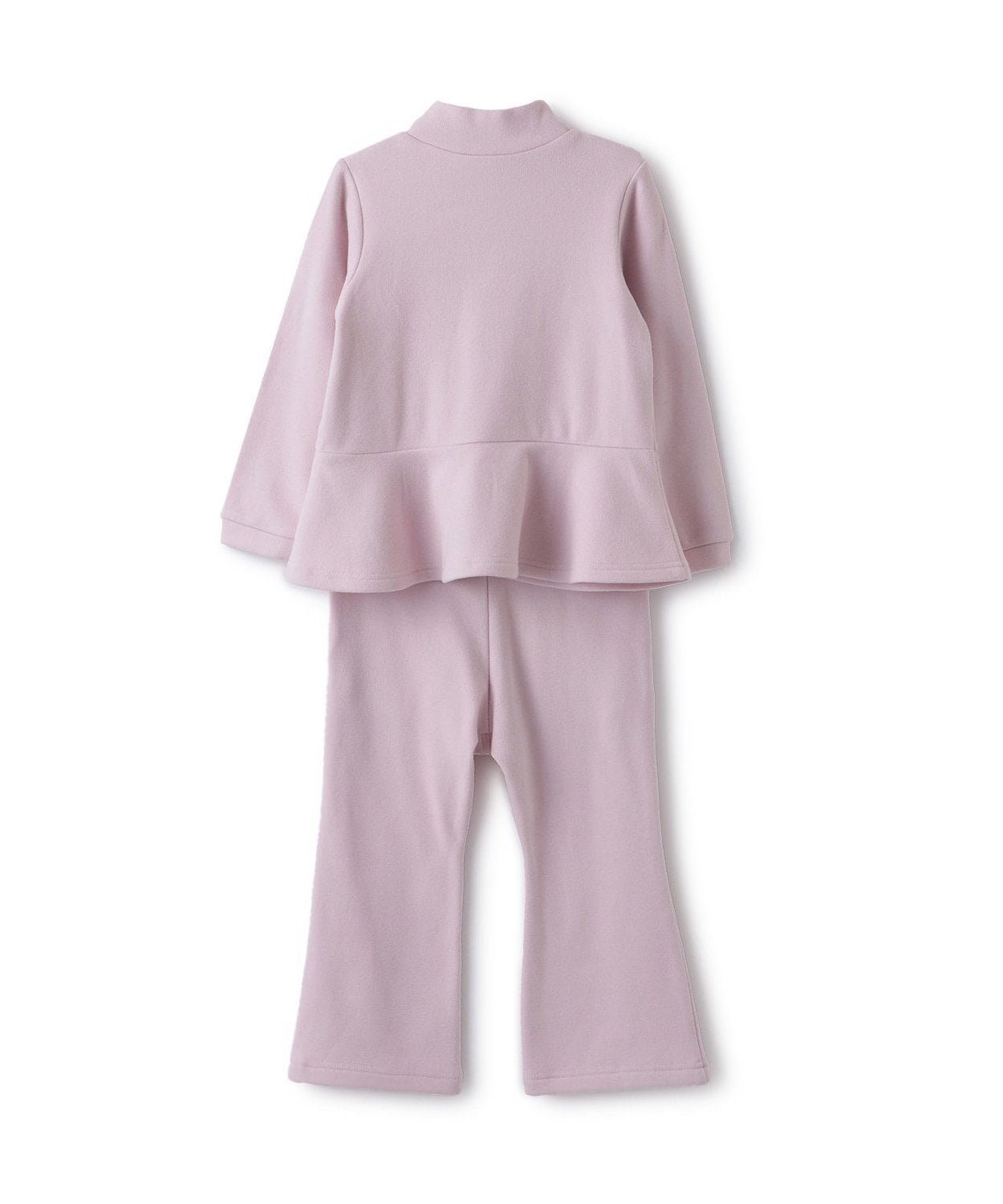 Комплект из брюк и брюк с баской и застежкой-молнией Petit main, Light Pink — фото 2