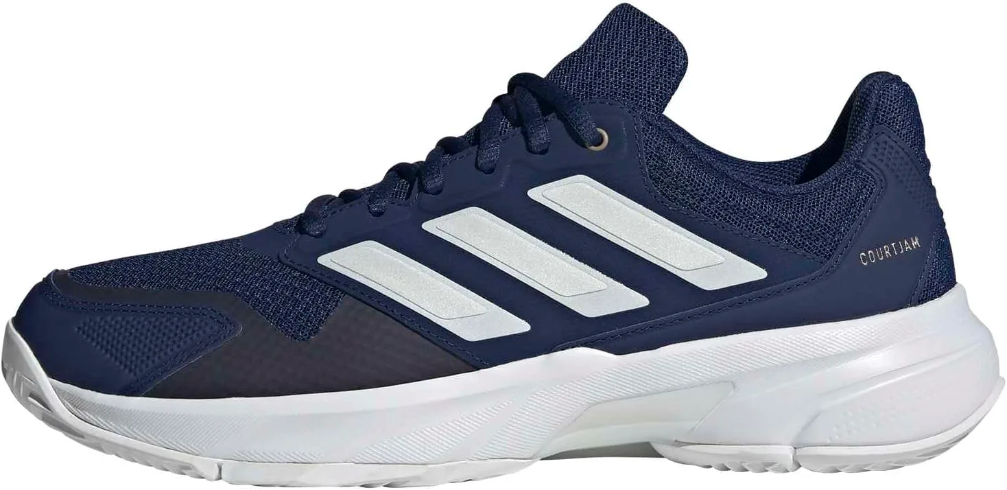 Мужские теннисные кроссовки Adidas Courtjam Control 3, темно-синий/металлик/белый