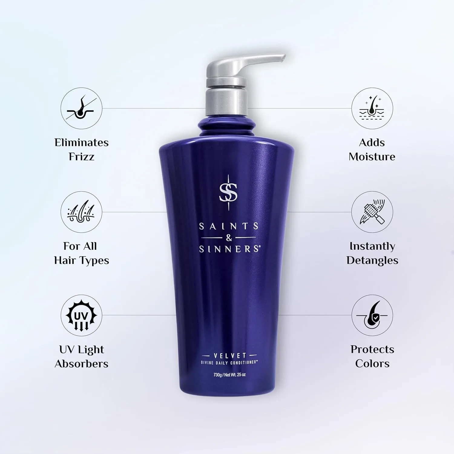 Saints & Sinners Velvet Duo (750 мл) для сухих, поврежденных и окрашенных волос — фото 3