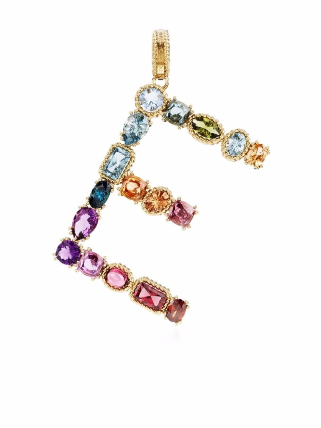 Подвеска из желтого золота с камнями Dolce & Gabbana, золотой