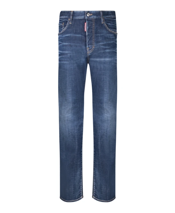 

Хлопковые джинсы обычного кроя Dsquared2, синий