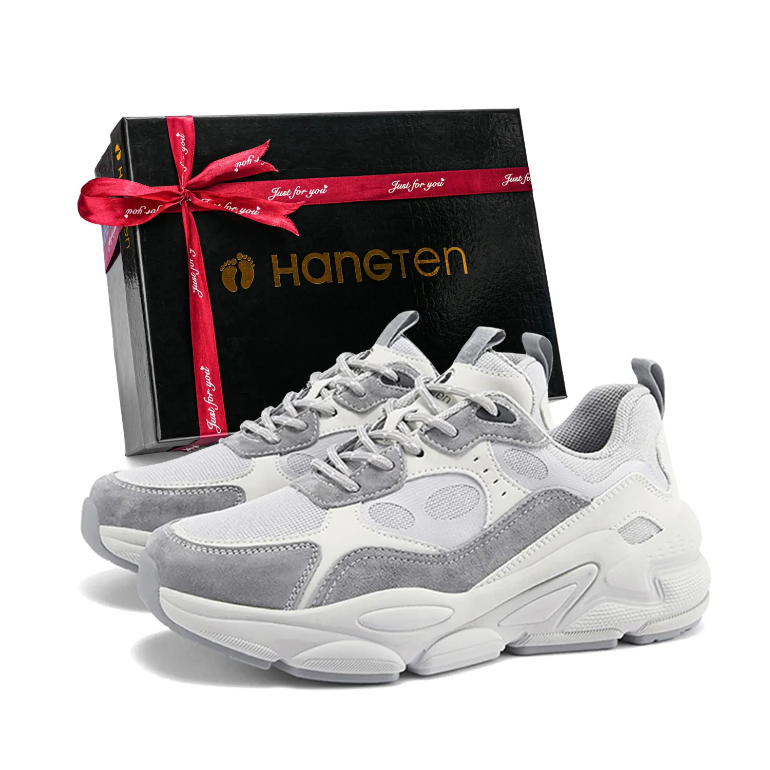 

HANG TEN Низкие повседневные кроссовки унисекс серые, цвет Gray