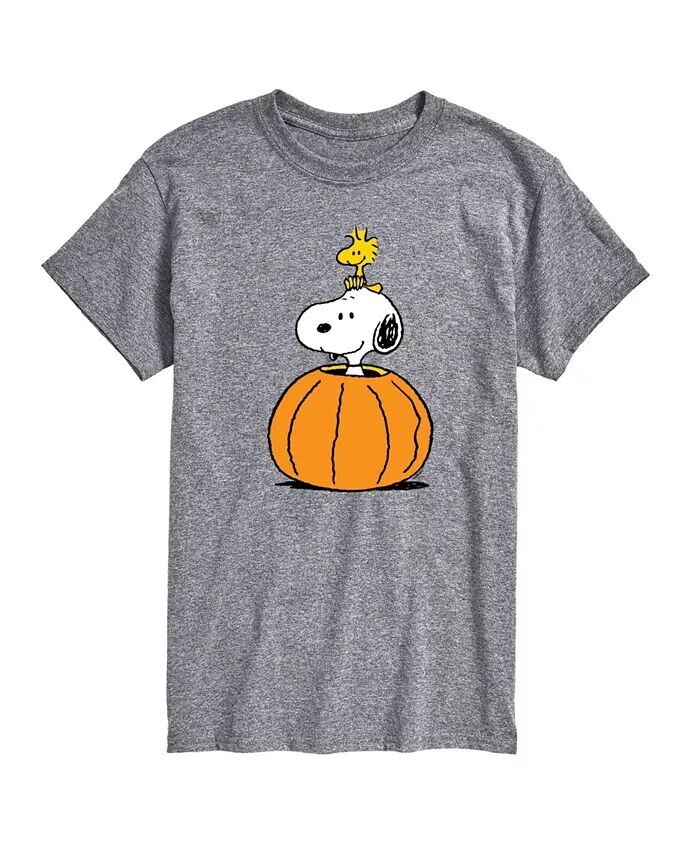 

Мужская футболка с коротким рукавом Hybrid Apparel Peanuts Pumpkin AIRWAVES, серый