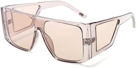 

Солнцезащитные очки европейского квадратного размера 2027 года, большие, с плоской верхней частью, винтажные, ретро, ​​для женщин и мужчин, с защитой от УФ-излучения UV400 MTZJH, C6