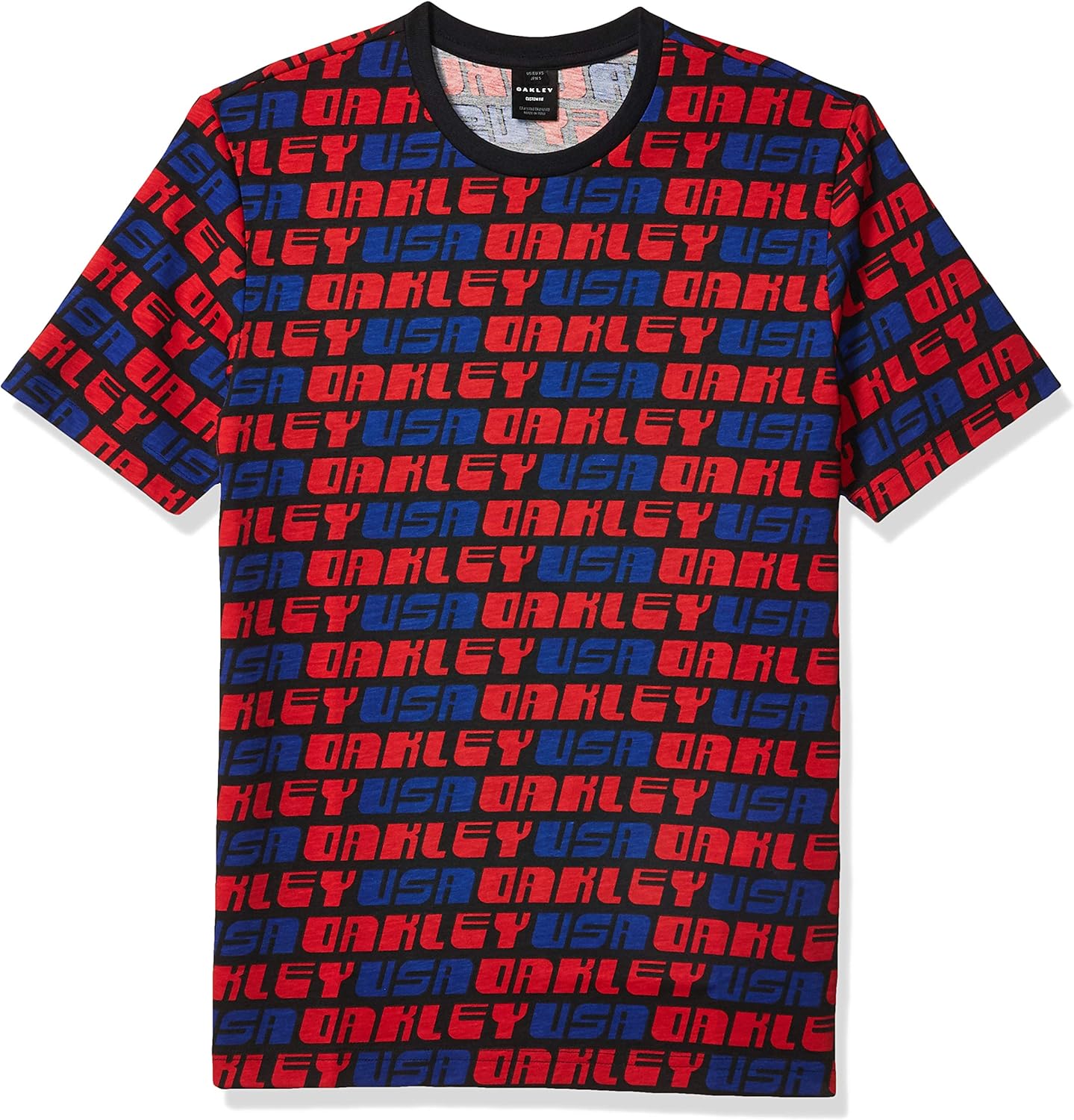 

Мужская футболка Oakley OAKLEY USA ALLOVER TEE, черный