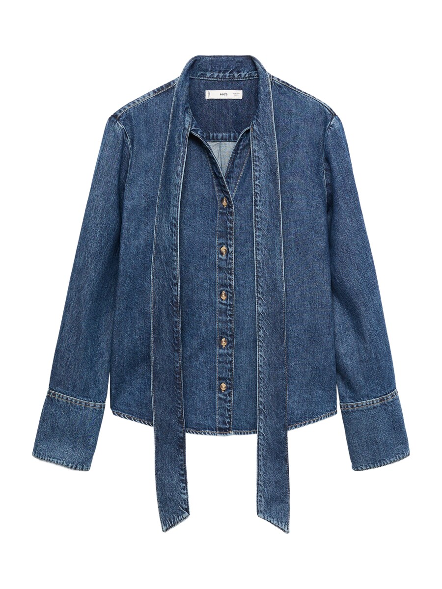 

Блуза MANGO Rue, Blue denim