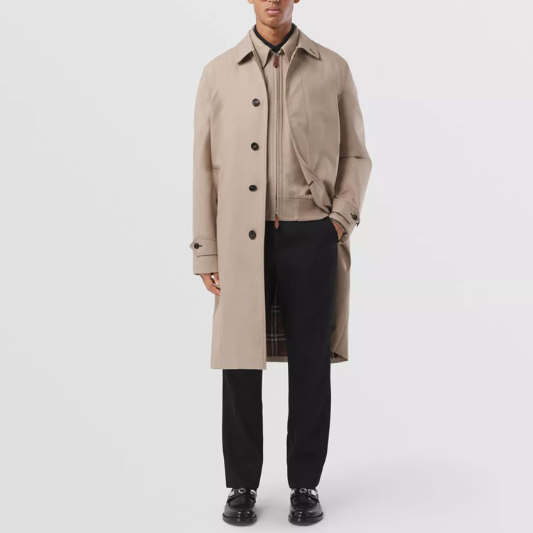Пальто Burberry мужское, мягкое, цвет Soft Tawny — фото 4