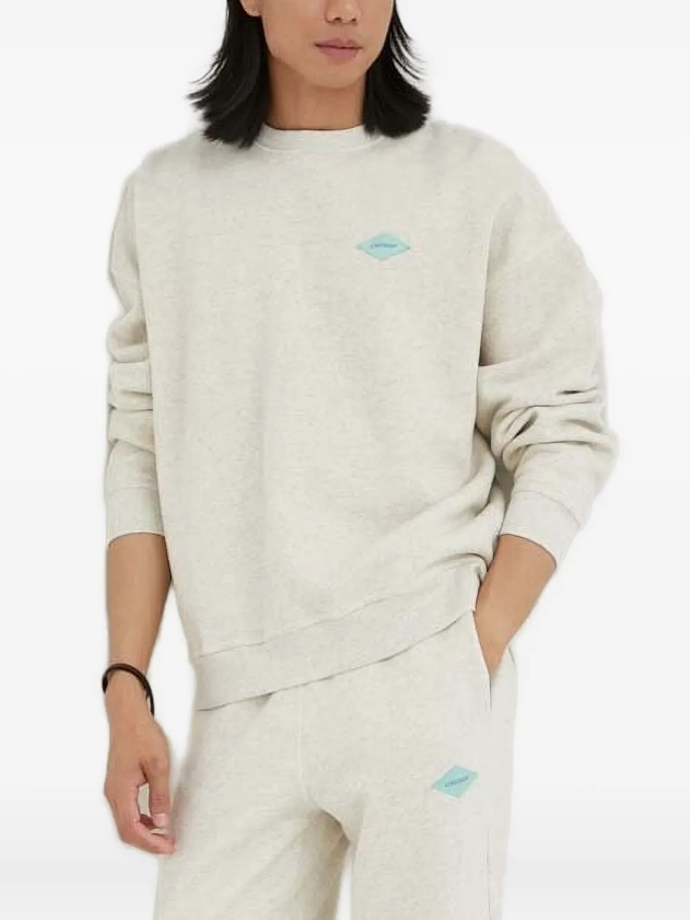 

Толстовка с круглым вырезом и нашивкой-логотипом American Vintage, белый