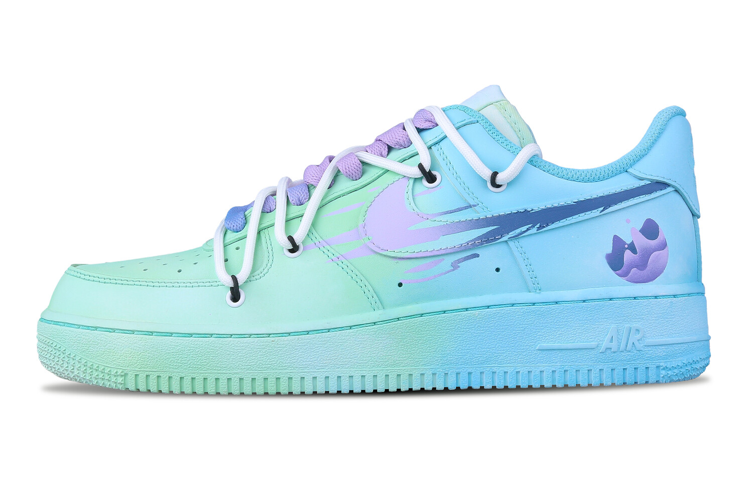 

Мужские кроссовки для скейтбординга Nike Air Force 1, Blue, green