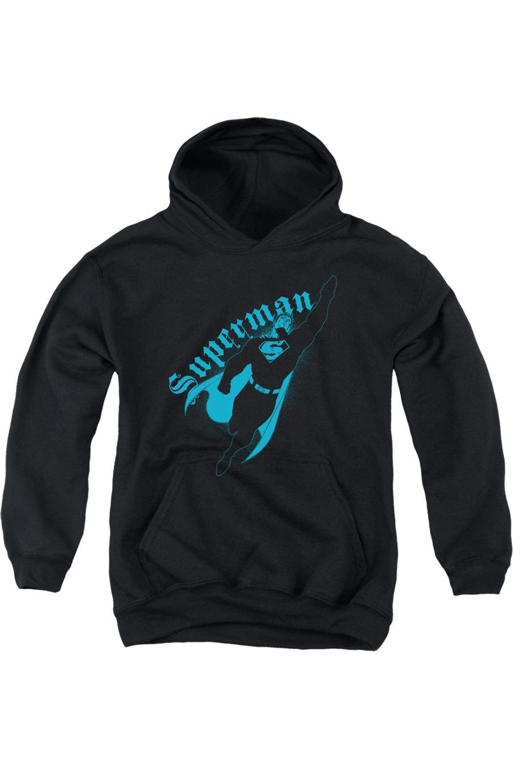

Супермен Тьма Молодежная Толстовка с Капюшоном Gildan, черный