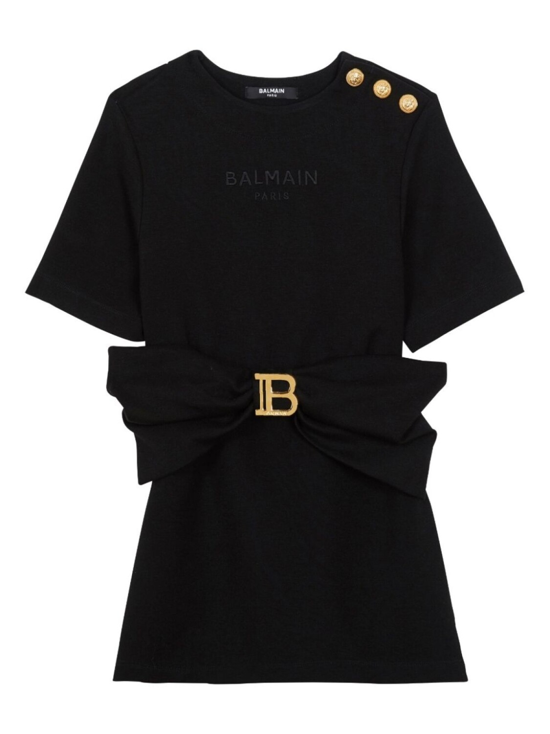 

Balmain Kids платье-футболка с логотипом, черный