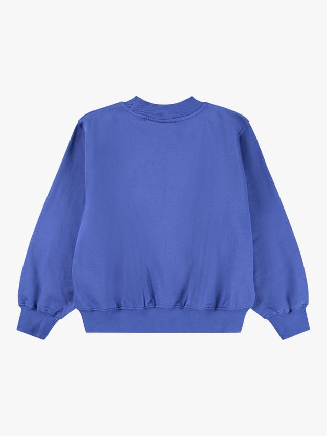 Детский свитшот Marge из хлопка с круглым вырезом Molo, Violet Blue — фото 2