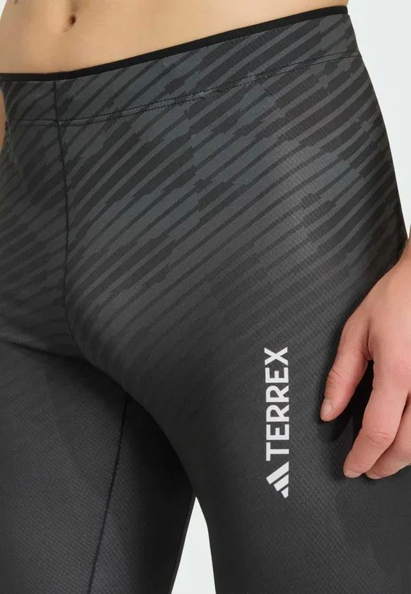 Футболка базовая Terrex xperior cross country race base layer Adidas Sportswear, полуоранжевый черный серый — фото 3