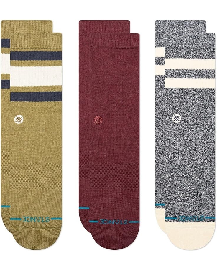 

Носки Unisex Stance Icon Mixed 3-Pack, цвет Chive