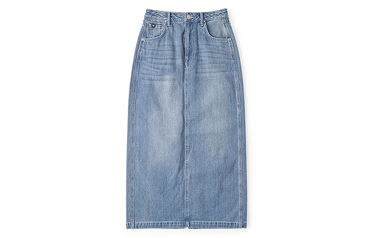 

Джинсовая длинная юбка SS24 для женщин Lee, светло-голубой