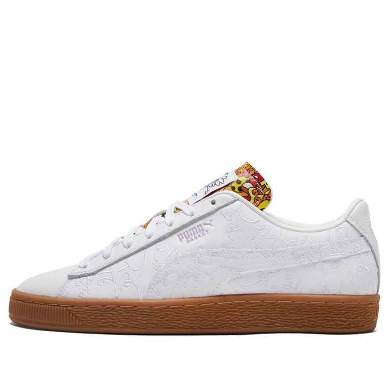 

Кеды PUMA Romero Britto x Basket 'Embroidered - White Gum', белый