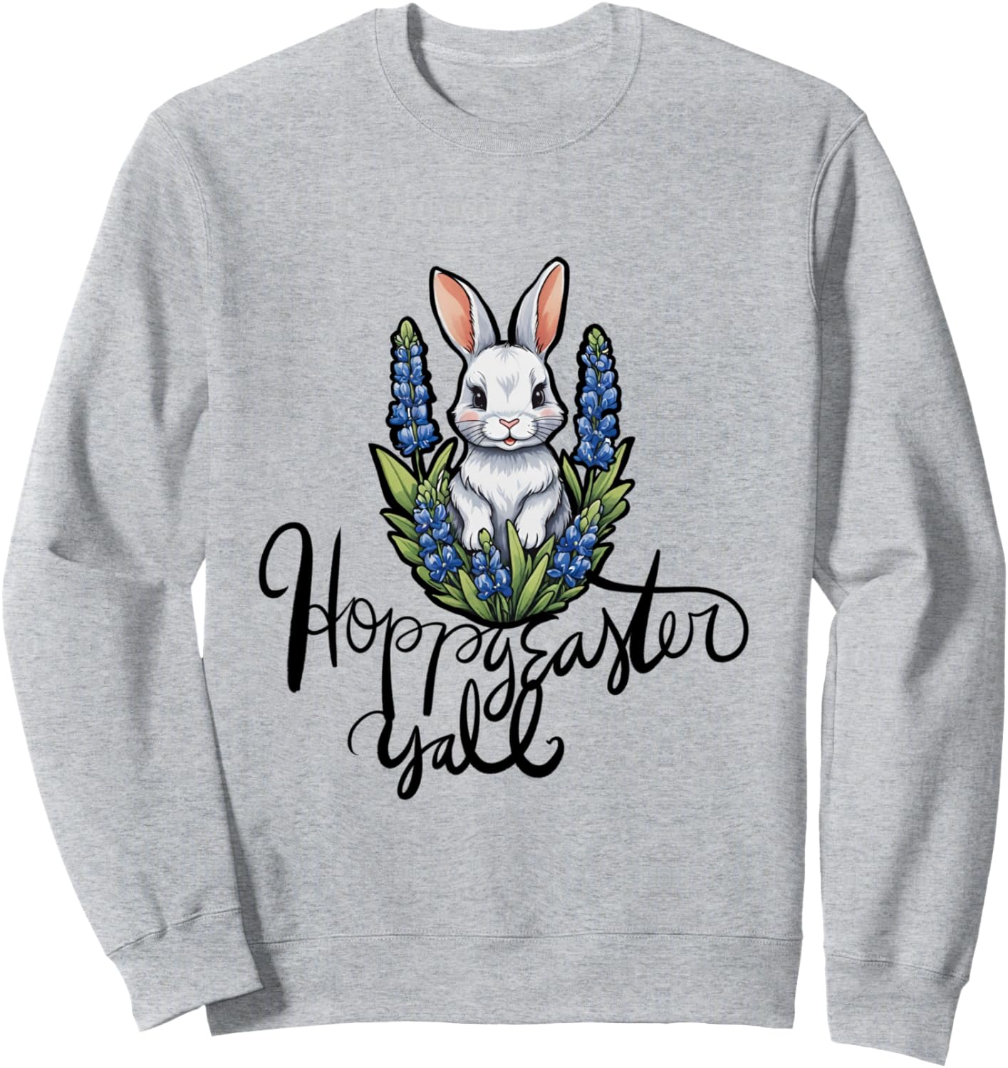 

Счастливой Пасхи! Толстовка целиком Easter Teez 4 Us, серый