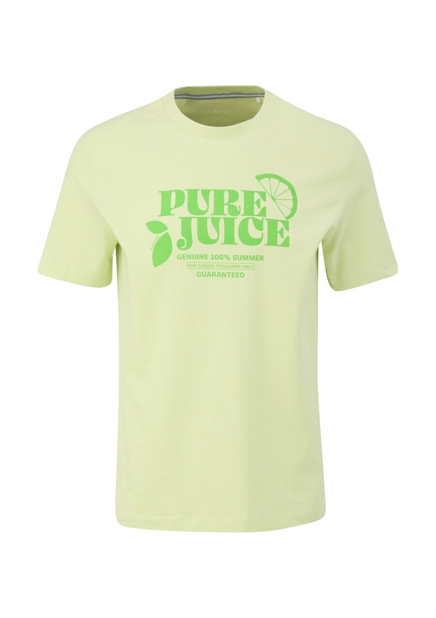 

Классическая футболка s.Oliver Shirt, цвет lime/pastel green