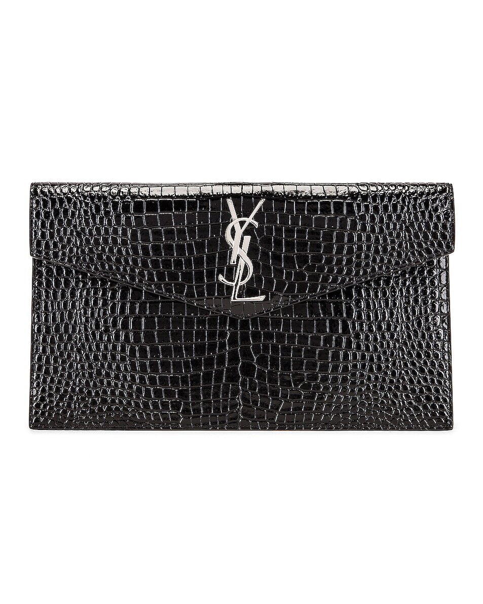 

Сумка Saint Laurent Uptown Medium Envelope Clutch, черный