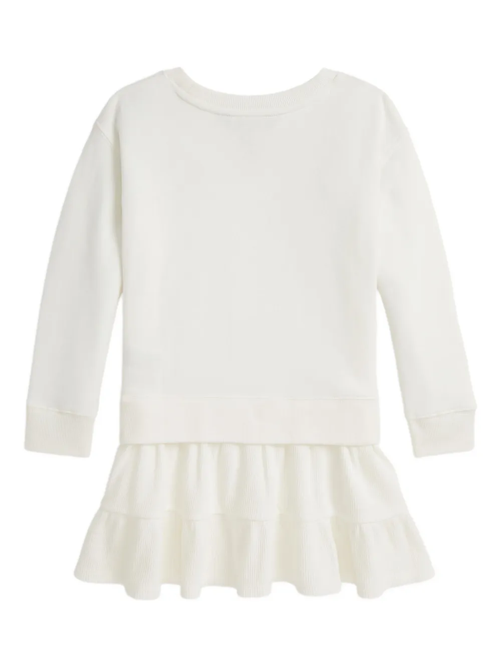 Платье-толстовка Polo Bear POLO RALPH LAUREN KIDS, белый — фото 2