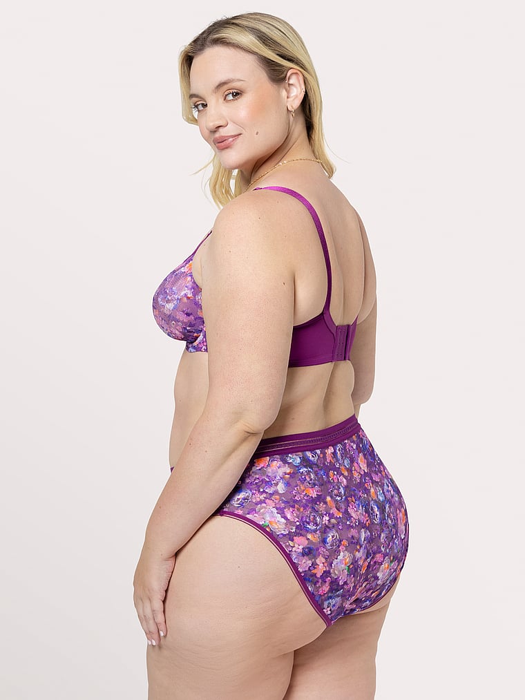 

Кружевные трусики-слипы с высоким вырезом без косточек Curvy Couture, enchanted twilight