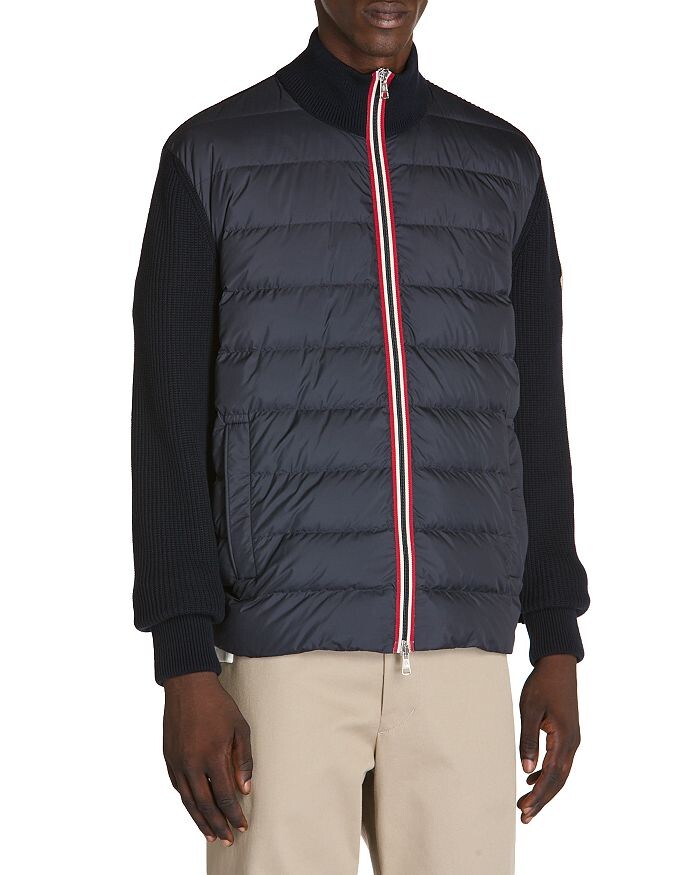 

Кардиган из стеганого пуховика Moncler, синий