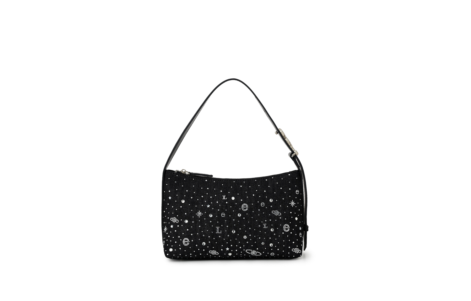 

Lee Сумка женская из полиуретана и текстиля черно-синего деним цвета, Black Shoulder Bag