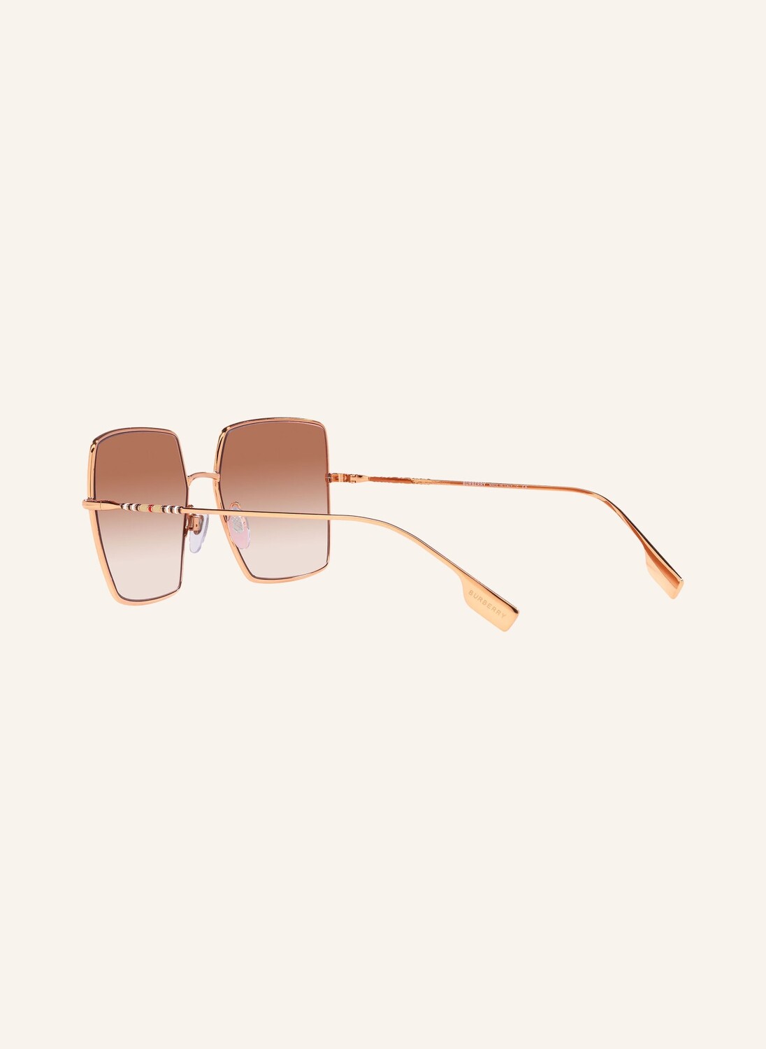 Солнцезащитные очки be3133 BURBERRY, цвет 133713 - ROSEGOLD/PINK VERLAUF — фото 4